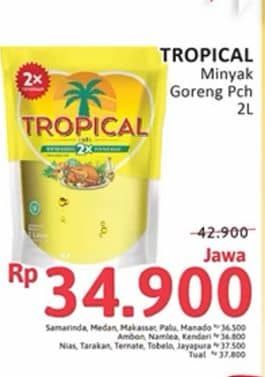 Promo Harga Tropical Minyak Goreng 2000 ml - Alfamidi