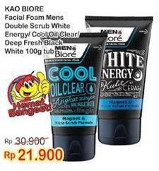 Promo Harga BIORE MENS Facial Foam Cool Oil, Deep Fresh 100 gr - Indomaret