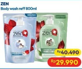 Promo Harga ZEN Anti Bacterial Body Wash 800 ml - Hypermart