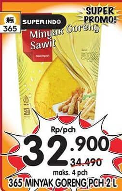 Promo Harga 365 Minyak Goreng 2000 ml - Superindo