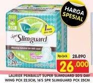 Promo Harga Laurier Super Slimguard Day 22.5cm 20 pcs - Superindo