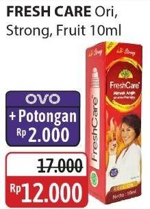 Promo Harga Fresh Care Minyak Angin Aromatherapy Kayu Putih, Hot Strong, Splash Fruity 10 ml - Alfamidi