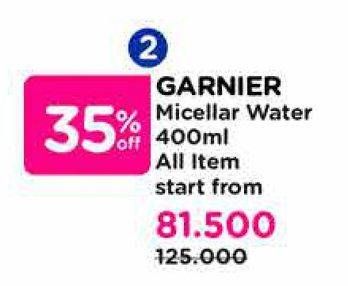Promo Harga Garnier Micellar Water All Variants 400 ml - Watsons