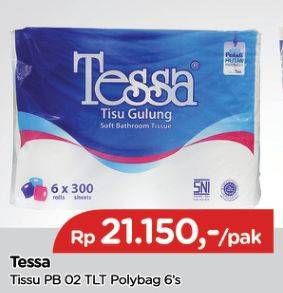 Promo Harga TESSA Toilet Tissue PB02 6 roll - TIP TOP