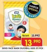 Promo Harga SENSI Kids Face Mask Duckbill 5 pcs - Superindo