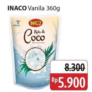 Promo Harga Inaco Nata De Coco Vanila 360 gr - Alfamidi