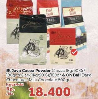 Promo Harga BT Java Cocoa Powder /  Oh Bali Dark Chocolate  - Carrefour