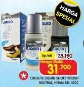 Promo Harga COLOLITE Liquid Shoe Polish Neutral, Black 45 ml - Superindo