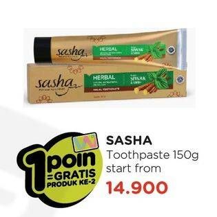 Promo Harga SASHA Toothpaste 150 gr - Watsons