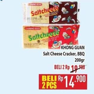 Promo Harga Khong Guan Saltcheese Regular, BBQ 200 gr - Hypermart