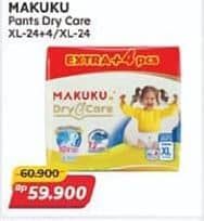 Promo Harga Makuku Dry & Care Celana XL24, XL24+4 24 pcs - Alfamart