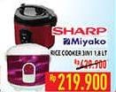 Promo Harga Sharp/ Miyako Rice Cooker 1,8L  - Hypermart