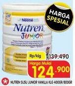 Promo Harga NESTLE Nutren Junior Vanilla 400 gr - Superindo