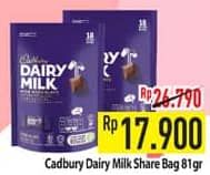 Promo Harga Cadbury Dairy Milk 81 gr - Hypermart