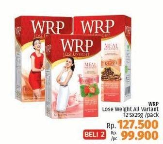 Promo Harga WRP Lose Weight Meal Replacement All Variants per 12 sachet 25 gr - LotteMart