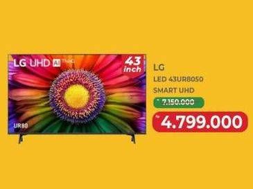 Promo Harga LG Smart TV 4K LG UHD 43UR8050PSB  - Yogya