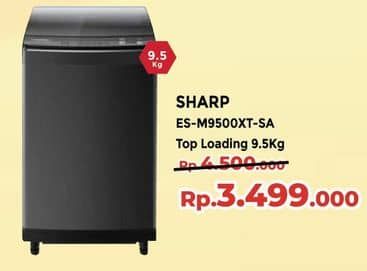Promo Harga Sharp ES-M9500XT-SA Washing Machine   - Yogya