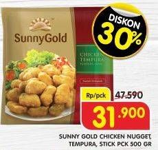 SUNNY GOLD Chicken Nugget/Chicken Tempura/Chicken Stick 500gr