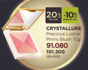 Promo Harga WARDAH Crystallure Precious Lustre Prism Blush 10 gr - Watsons