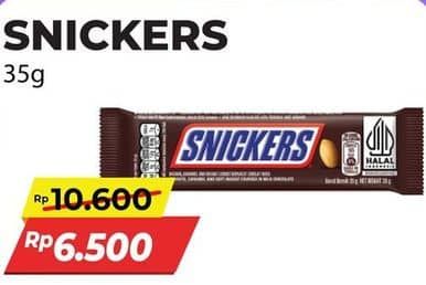 Promo Harga Snickers Chocolate 35 gr - Alfamart