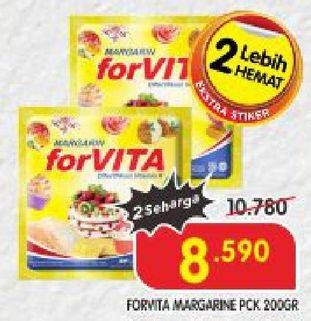 Promo Harga FORVITA Margarine 200 gr - Superindo