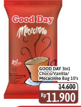 Promo Harga Good Day Instant Coffee 3 in 1 Chococinno, Vanilla Latte, Mocacinno per 10 sachet 20 gr - Alfamidi