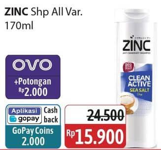 Promo Harga Zinc Shampoo All Variants 170 ml - Alfamidi
