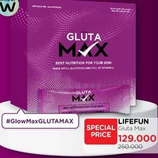 Promo Harga Lifefun Gluta Max  - Watsons