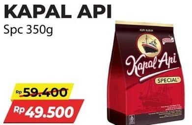Promo Harga Kapal Api Kopi Bubuk Special 350 gr - Alfamart