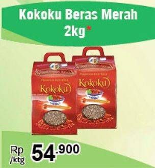 Promo Harga Kokoku Premium Red Rice 2 kg - Carrefour