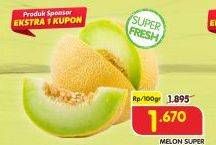 Promo Harga Melon Super per 100 gr - Superindo