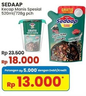 Promo Harga Sedaap Kecap Manis Kedelai Hitam Special 520 ml - Indomaret