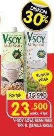 Promo Harga V-SOY Soya Bean Milk All Variants 1000 ml - Superindo