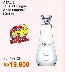 Promo Harga VITALIS Eau De Cologne White Empress 50 ml - Indomaret