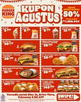 Promo Harga Kupon Agustus  - Burger King