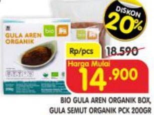 Promo Harga BIO Gula Aren Organik, Gula Semut Organik 200g  - Superindo