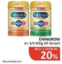 Promo Harga Enfagrow A+ 3/4  - Alfamidi