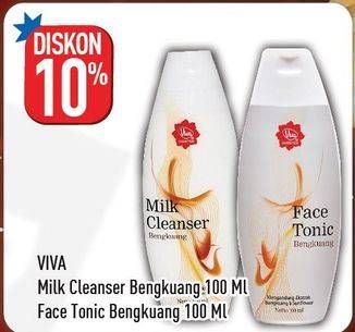 Promo Harga VIVA Milk Cleanser/Face Tonic 100ml  - Hypermart