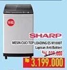 Promo Harga SHARP ES-M1000T Mesin Cuci Top Load 10 kg - Hypermart