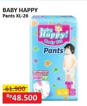 Promo Harga Baby Happy Body Fit Pants XL26 26 pcs - Alfamart