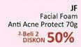 Promo Harga JF Facial Foam Anti Acne Protect per 2 pcs 70 gr - Alfamidi