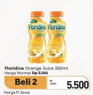 Promo Harga Floridina Juice Pulp Orange 350 ml - Carrefour