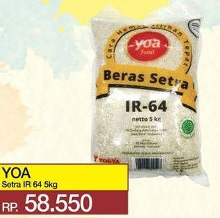 Promo Harga YOA Beras Setrawangi IR 64 5 kg - Yogya