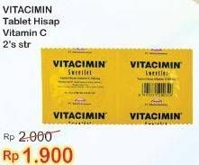 Promo Harga VITACIMIN Vitamin C - 500mg Sweetlets (Tablet Hisap) 2 pcs - Indomaret