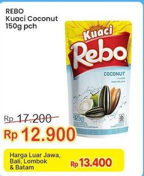 Promo Harga Rebo Kuaci Bunga Matahari Coconut 150 gr - Indomaret