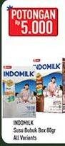 Promo Harga INDOMILK Susu Bubuk Cokelat, Full Cream 800 gr - Hypermart
