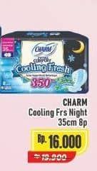 Promo Harga Charm Extra Comfort Cooling Fresh Wing 35cm 8 pcs - Alfamart