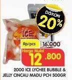 Promo Harga 2000 Ice Lychee Bubble / Cincau Madu 500 gr - Superindo