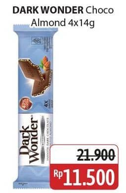 Promo Harga Dark Wonder Chocolate Almond 56 gr - Alfamidi