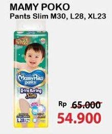 Promo Harga Mamy Poko Pants Xtra Kering Slim Tidak Gembung L28, M30, XL23 23 pcs - Alfamart